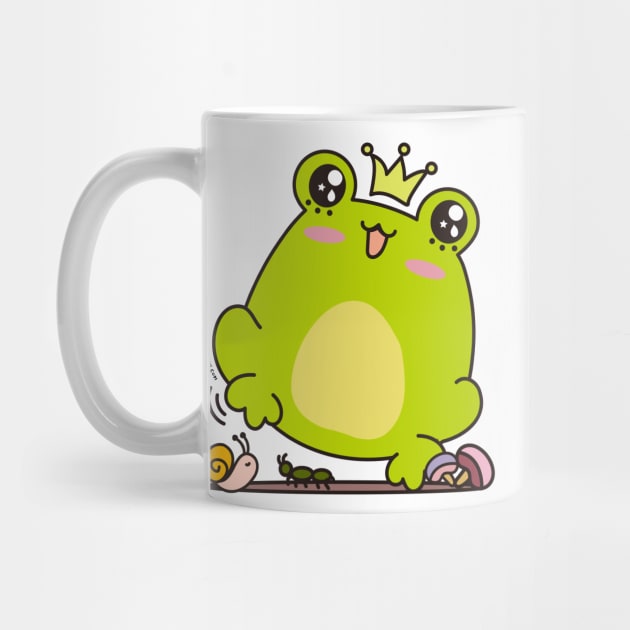 cute frog, kawaii frog cartoon by princessmi-com